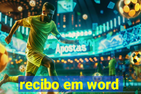 recibo em word